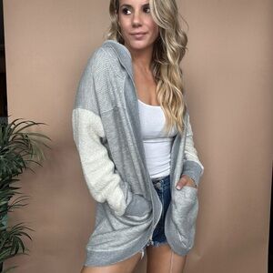 Slouchy Spring Hooded Cardigan